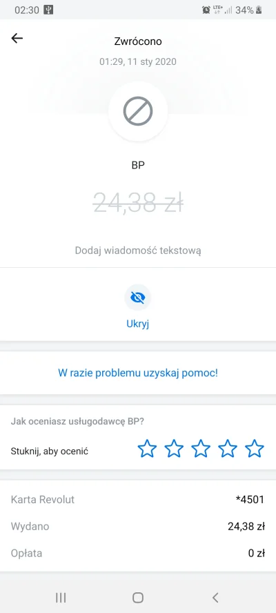 l.....w - #revolut #oswiadczenie 
Tyle wygrać(ʘ‿ʘ)
Aż dam im chyba te 5 gwiazdek za d...