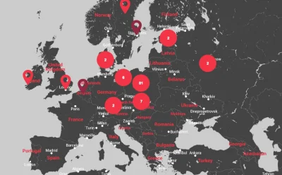 onechaos - widać który kraj w Europie ma najwięcej internetów