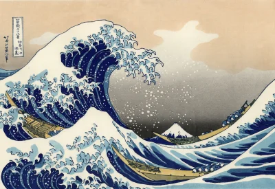 M.....a - "The Great Wave off Kanagawa", 1833 r.