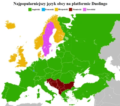 t.....l - Najpopularniejszy język obcy na platformie #duolingo.

#jezykiobce #nauka...