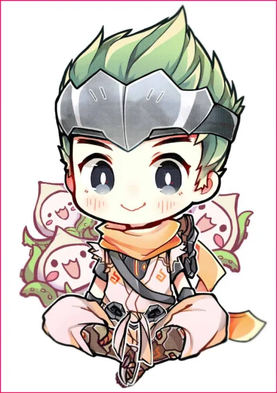 M.....n - #randomanimeshit #overwatch #genji #animeart #chibi #anime