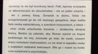 nomaam - #bekazlewakow 
Nawet w książkach o mafii pruszkowskiej źle się ocenia lewice...