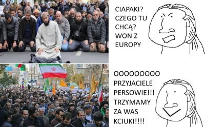 wanghoi - Schizofrenia prawaków numer 2137. Islam to zło największe, won z Europy cia...