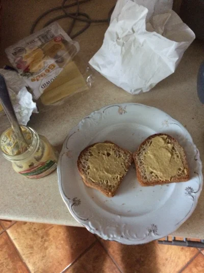 kiciupiciu - Kiedy brak masła kanapki smaruje musztarda #gotujzwykpem