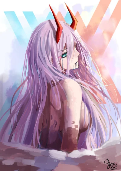 bakayarou - #randomanimeshit #darlinginthefranxx #zerotwo #pixiv #anime #