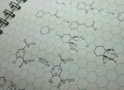Mesk - Notatnik z hexagonalnymi komórkami - koniec z okrągłymi grupami benzylowymi i ...