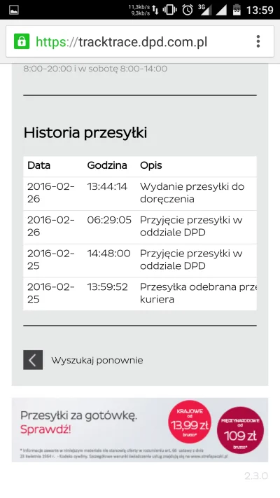 Bialy_Mis - Mirki będzie dzisiaj ta paczka? Jak myślicie? 
#kurier #dpd #pocztapolska