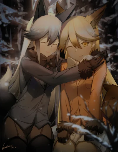 BlackReven - #randomanimeshit #kosumi #kemonofriends #ezoredfox #silverfox #kitsunemi...