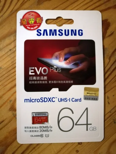 Chinatorium - Wrzucam już po raz trzeci recenzję karty MicroSD Samsung Evo Plus 64gb....