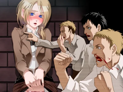 Azur88 - #randomanimeshit #shingekinokyojin #christarenz #reiner #jean #bertolthoover...