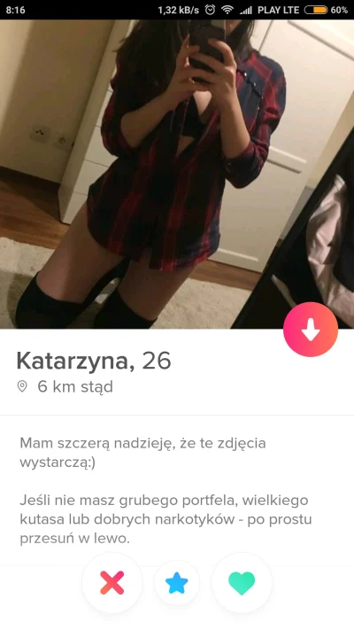 t.....e - #tinder
Nawiązując do tego wpisu teraz ilu chętnych ? xD LINK
 @KolejnyWy...