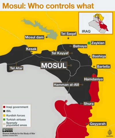 L-Dogg - #mosul #bitwaomosul #wykopnawojnie

Taka mapkę podał fanpage Kurdish Peshm...