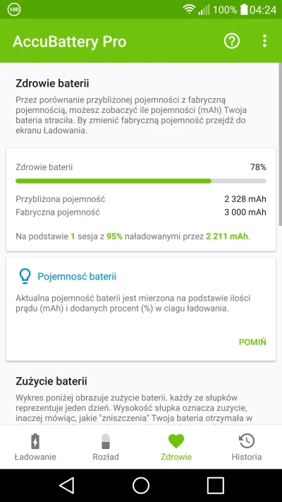 Fraagles - Jakie macie życie baterii w LG G4? U mnie po 1,5 roku wygląda tak. Zastana...