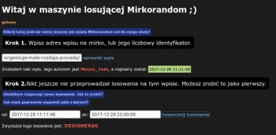 Miszcz_Joda - And the winner is: @DESiGNER86 . Gratuluje i zapraszam do kontaktu w wi...