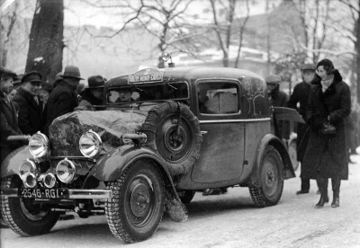 francuskie - Peugeot 201 w Warszawie: Rajd Monte Carlo 1933 i… śmigła przed reflektor...