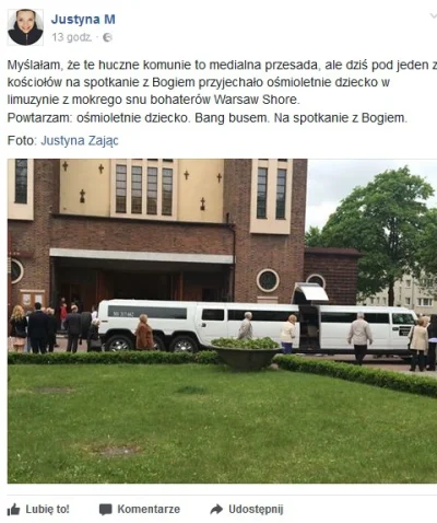 bemkag - Gliwice: Jedno z dzieci przystępujące do I Komunii Św. pod kościół zostało p...