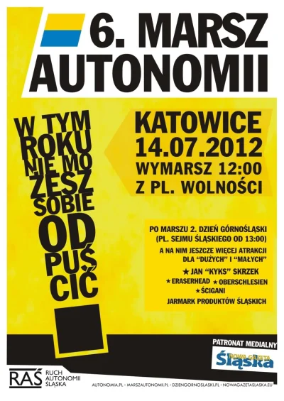 gornyslask - 6 #marsz #autonomii - #slask - #katowice 14.07.2012 - Plac Wolności godz...