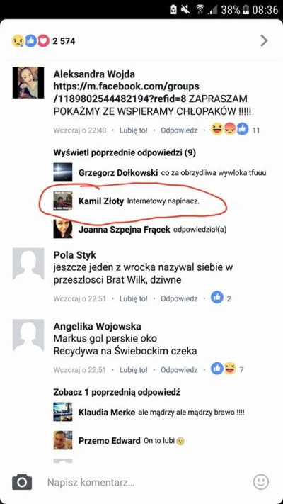 Sarmatia - Zloty wrocil na fejsa i probuje swoich sil w trollingu :]
Zaloze sie, ze ...