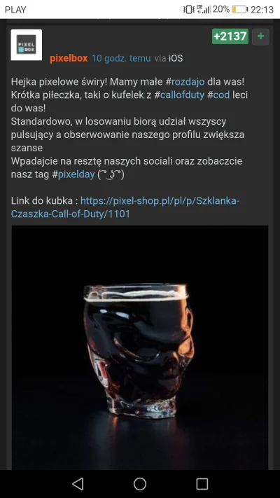 zurnalista - @pixelbox: mam nadzieję, że ten plus da mi wygraną