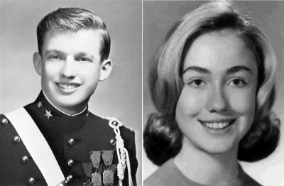 N.....h - Donald Trump i Hillary Clinton w wieku 18 lat.
#fotohistoria #donaldtrump ...