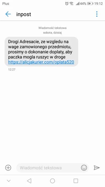 MyszkaZbyszka - #oszukujo #inpost #sms #c-----------t #zlodzieje
Oszukujo czy co to m...