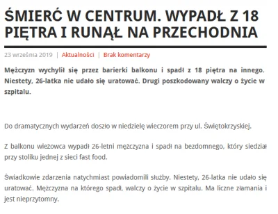 RobertKowalski - ... to w końcu 26 latek wypadł z 18 piętra czy 18 latek wypadł z 26-...