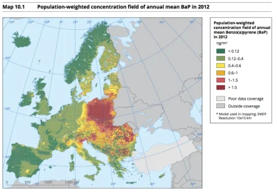 2403 - @Nicolai: mapa z raportu lewackiej ( ͡° ͜ʖ ͡°) Europejskiej Agencji Środowiska