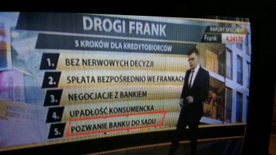 mat1984 - TVN radzi frankowiczom - Pkt. 5. Pozwij bank do sądu...
#tvn #frank #kredy...