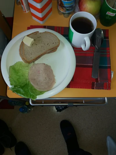 Kwassokles - #szpital #jedzenie #zdrowie Kolacja raczej standard 2 kromki chleba kost...