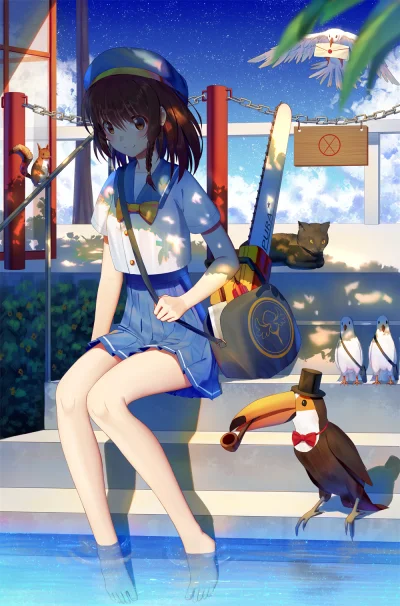 bakayarou - #randomanimeshit #originalcharacter #schoolgirl #neko #animeart #pixiv #a...