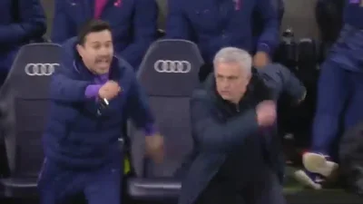 wielki_dziku - Emocjonalny rollercoaster Jose Mourinho <3 #pilkanozna #premierleague ...