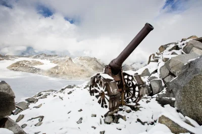 Poszukiwacze - Ślady Wielkiej Wojny w Alpach. Włoska artyleria (Cannone da 149/35 Mod...