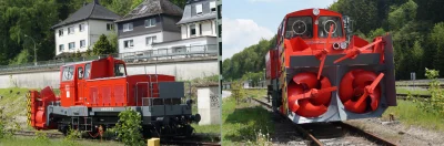 WuDwaKa - Niemieckiej kolei - DB - Deutsche Bahn, pług odśnieżny ʕ•ᴥ•ʔ
#kolej #niemc...