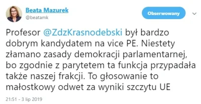 Przyczajenie - O, jest już oficjalna wykładnia dla wyznawców. Czyli, że mszczą się za...