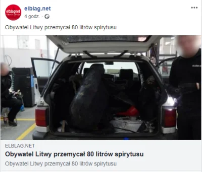 Sciernisco - Obywatel Litwy przemycał 80 litrów spirytusu. #codziennyelblagnet #dzien...