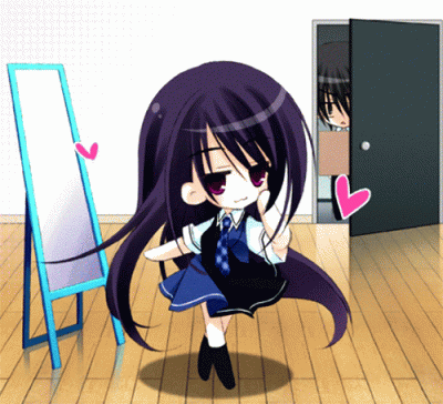 odglosy_bebnow - #anime #randomanimeshit #grisaia #chibi #yumikosakaki #yuujikazami