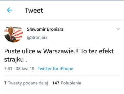 w.....s - Pierwszy nauczyciel w Polsce, a tweetuje jak Wałęsa XD

#polityka #strajk...