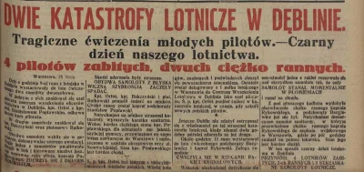 beQuick - @beQuick: Czarny dzień Lotnictwa Polskiego. Dwie katastrofy w Dęblinie 25.0...