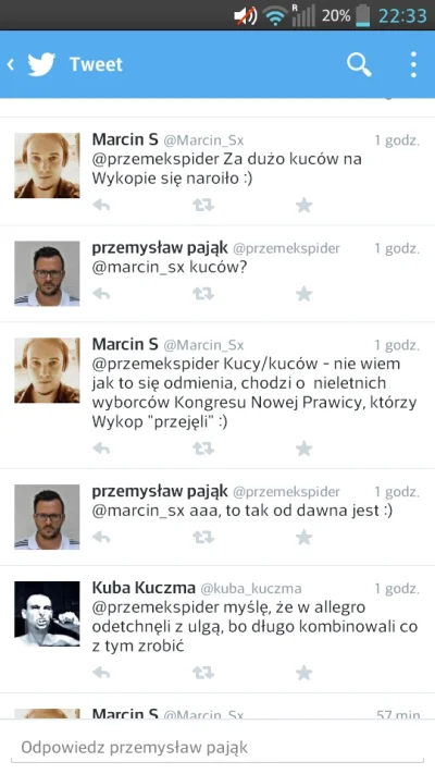P.....r - Co za #!$%@? debil #twitterobrazawykop #knp #twitter #2zdrajcy #korwin #pol...