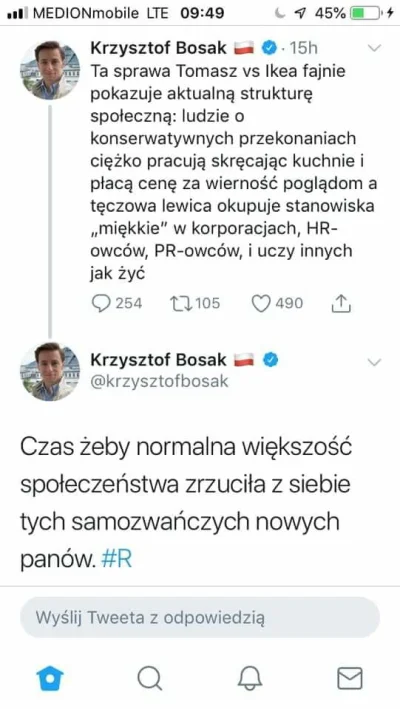 afc85 - @roszej: 
jakie poglądy gospodarcze? narodowy bolszewizm ci się podoba?

h...