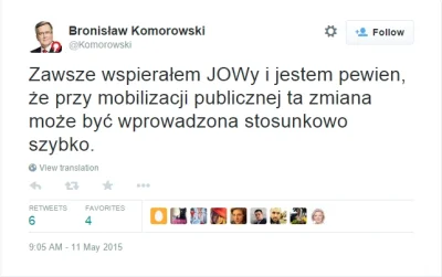 P.....u - #bredzisław zawsze popierał JOWy. Lizanie dupy czas zacząć.