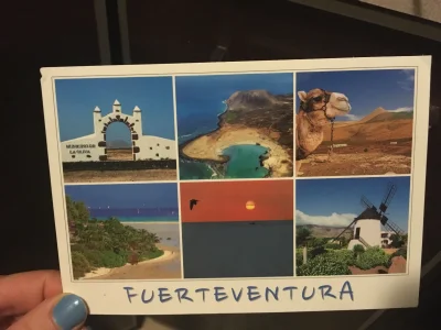 bylejaka - Wszyscy mają kartkę, mam i ja!
Dziękuję za śliczna kartkę z #fuerteventura...
