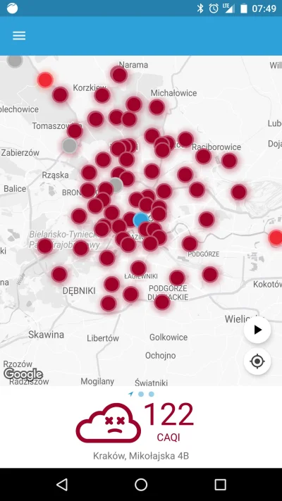 radzio - #krakow #smog chyba najgorzej tej zimy (╥﹏╥)