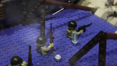 Mesk - Scena z filmu "Szeregowiec Ryan" odtworzona z klocków Lego
https://www.wykop....