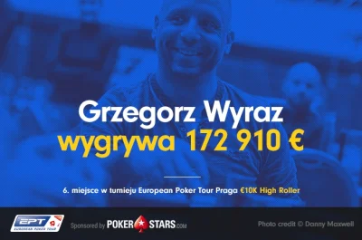 PokerStrategyPL - Świetny wynik Grzegorza w High Rollerze EPT! 6. miejsce i ponad 760...