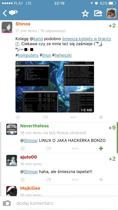 karid - Hurr durr taka ze mnie kobieta w IT ze az usunęłam wpis XDDD #linux #programo...