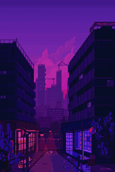 B.....s - #cityscape #feelings #pixelart #gif