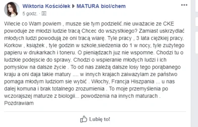 Kieres - O jeżu, jak kwikłem xD 

Hurr durr dajcie łatwiejsze matury, ja chce być L...