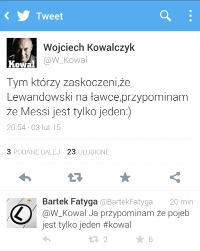 vajroos - Kowalczyk ma oddanych fanów na Twitterze xD

#pilkanozna #ciekawostki #wojc...