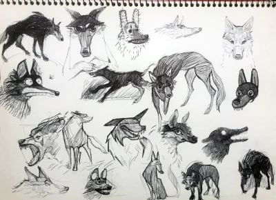 xy_li - To nie ludzie.
To wilki.

#tworczoscwlasna #rysujzwykopem #rysunek #zwierzacz...
